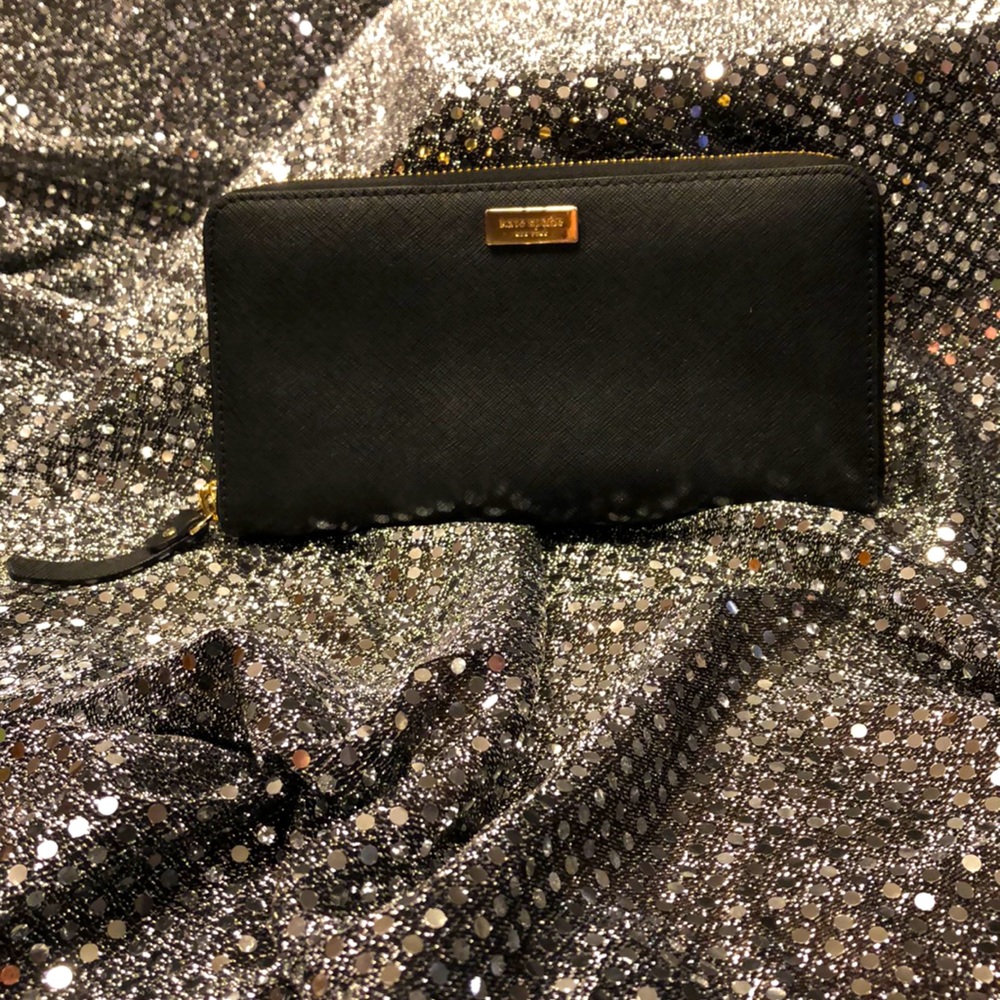 Kate spade black leather wallet.